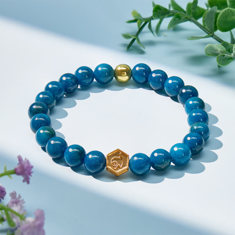 FuAttract Protection & Luck Inner Strength Apatite Chinese Zodiac Bracelet - image 2
