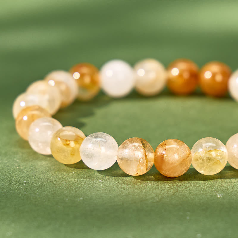 FuAttract Wealth Luck & Positive Energy Yellow Glue Flower Chinese Zodiac Pixiu Bracelet - image 6