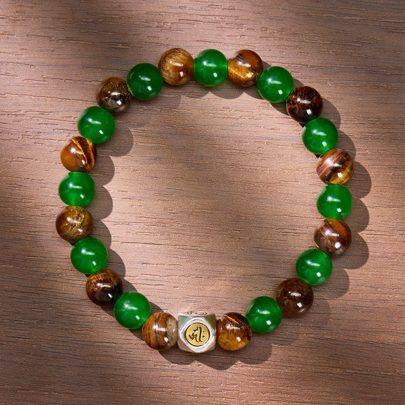 FuAttract Courage Growth & Lucky Tiger's Eye Green Aventurine Chinese Zodiac Bracelet - image 5