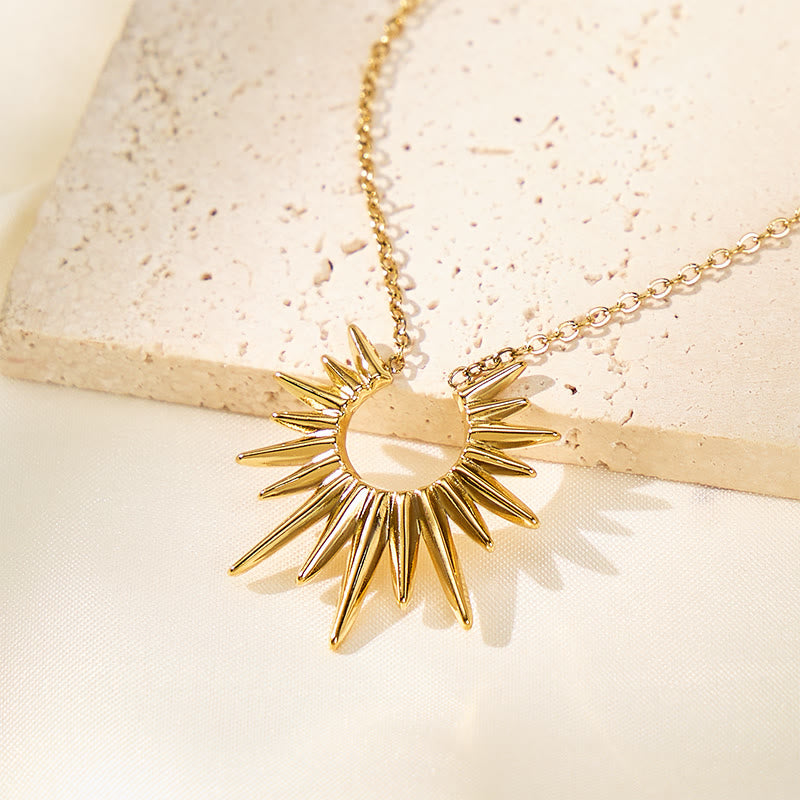 FuAttract Confidence & Empowerment Inner Power Sun Stainless Steel Necklace - image 1