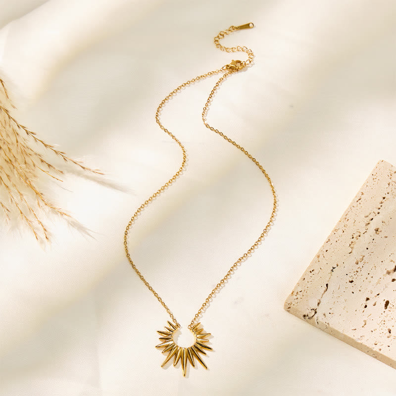 FuAttract Confidence & Empowerment Inner Power Sun Stainless Steel Necklace - image 7