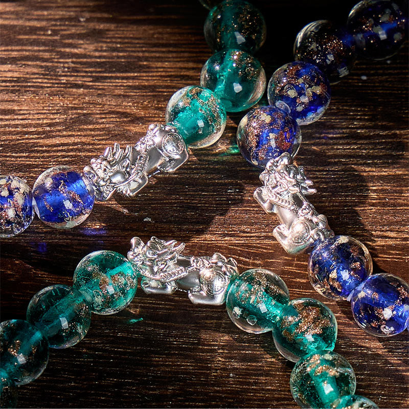 FuAttract Clarity Balance Radiance & Wealth Flow Silver Pixiu Glaze Bracelet - image 6