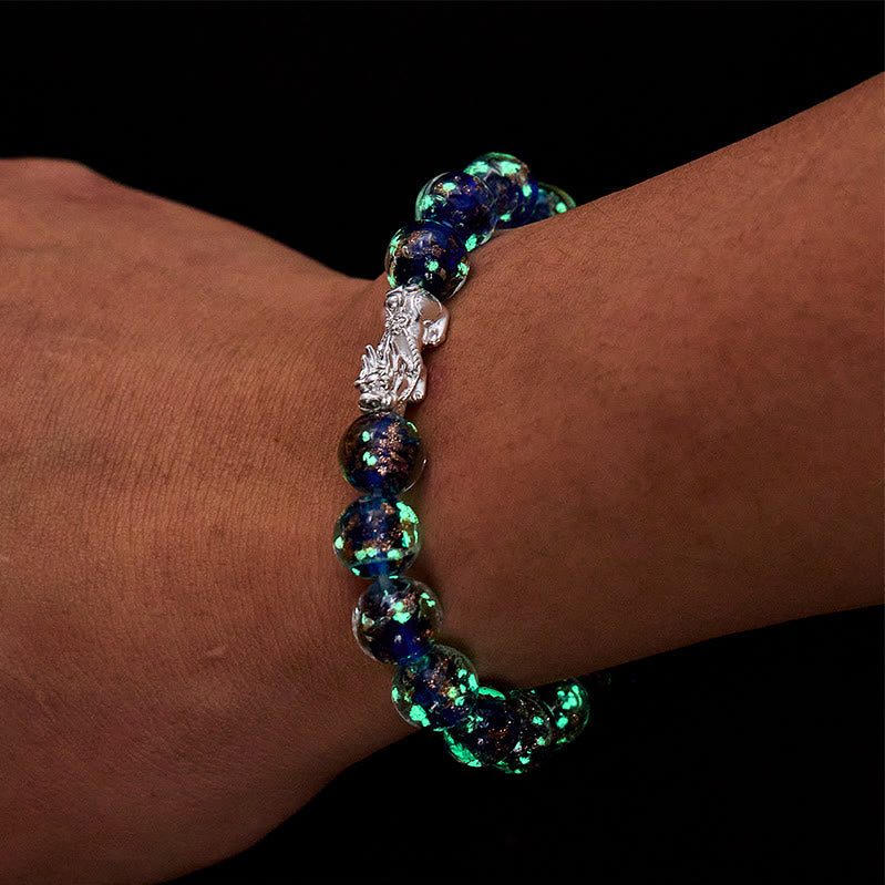 FuAttract Clarity Balance Radiance & Wealth Flow Silver Pixiu Glaze Bracelet - image 3