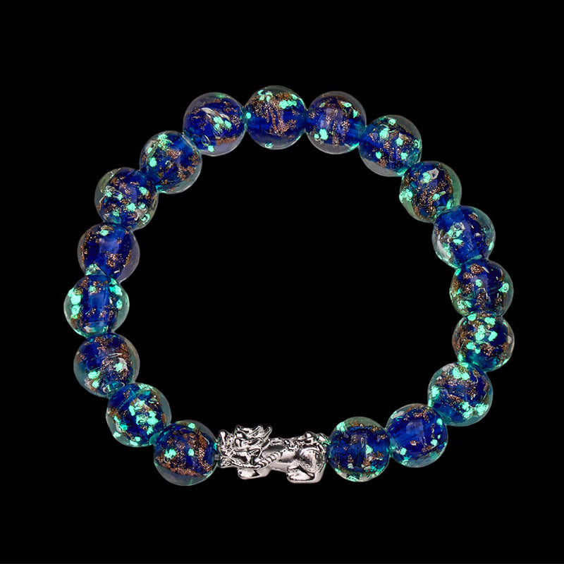 FuAttract Clarity Balance Radiance & Wealth Flow Silver Pixiu Glaze Bracelet - image 4