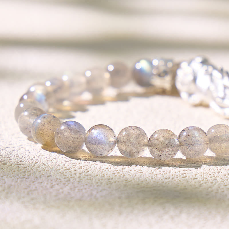 FuAttract Intuition & Protection Wealth Attraction Labradorite Pixiu Bracelet - image 6