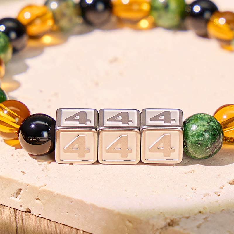 FuAttract Destiny Guidance & Wealth African Turquoise Angel Numbers Bracelet - image 3