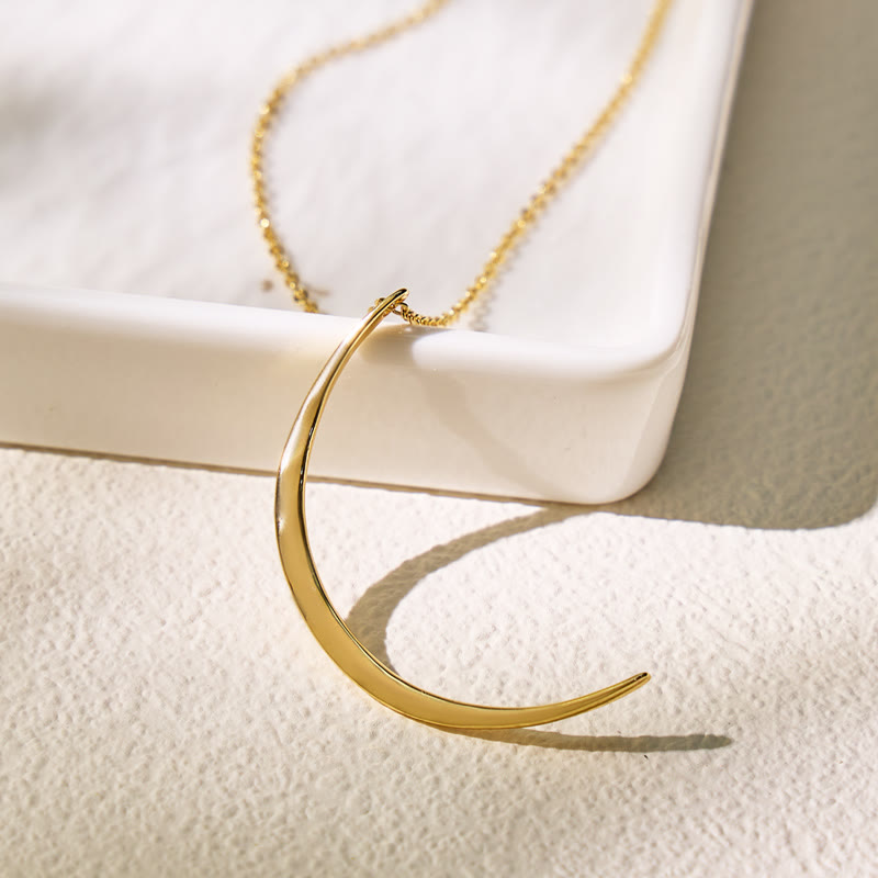 FuAttract Emotional Balance & Natural Rhythm Alignment Crescent Moon Flow Necklace - image 1