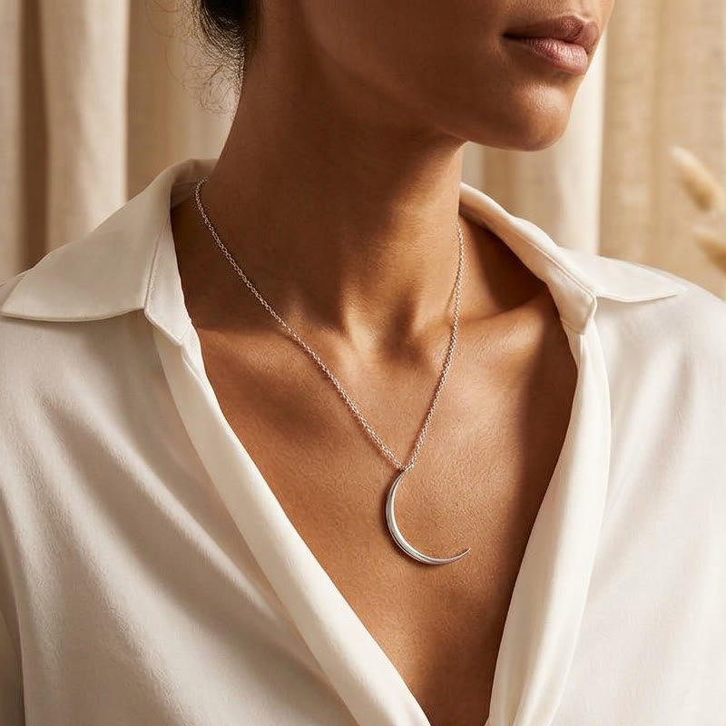 FuAttract Emotional Balance & Natural Rhythm Alignment Crescent Moon Flow Necklace - image 10