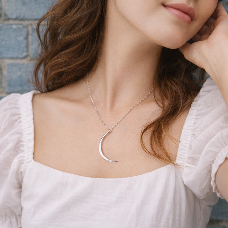 FuAttract Emotional Balance & Natural Rhythm Alignment Crescent Moon Flow Necklace - image 9