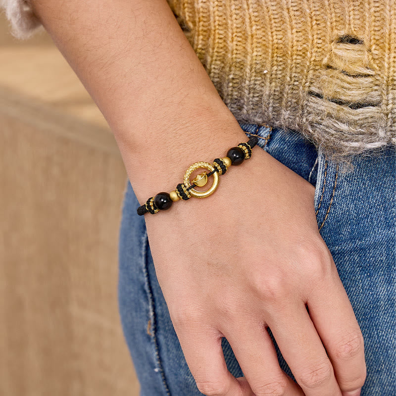 FuAttract Clarity Protection & Focus Black Obsidian Adjustable Bracelet - image 4