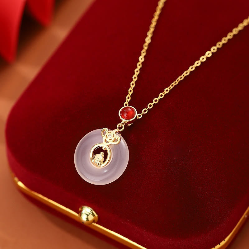 FuAttract Protection Luck Balance Chinese Zodiac S999 Silver Red Agate Necklace - Rooster - image 21