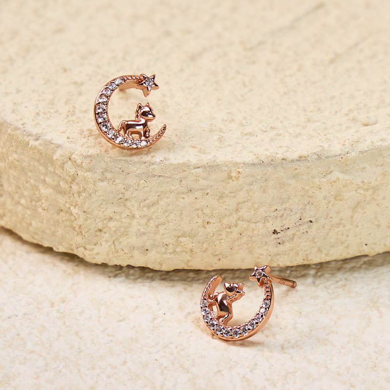 FuAttract Calm & Luck Crescent Moon Silver Zircon Chinese Zodiac Necklace With Horse Earrings - image 17