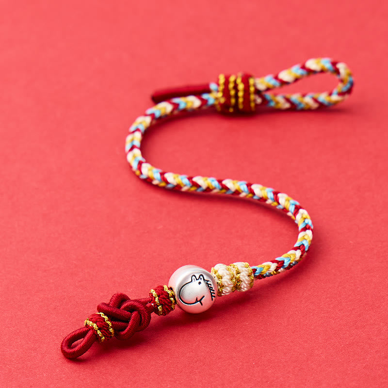 FuAttract Luck Protection & Harmony Chinese Zodiac Braided Cord Silver Charm Bracelet - image 8
