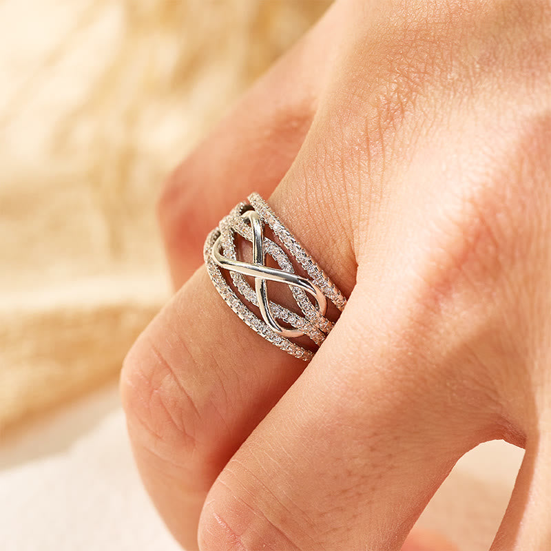 FuAttract Self-Love Energy Emotional Healing Infinity Adjustable Ring - image 6