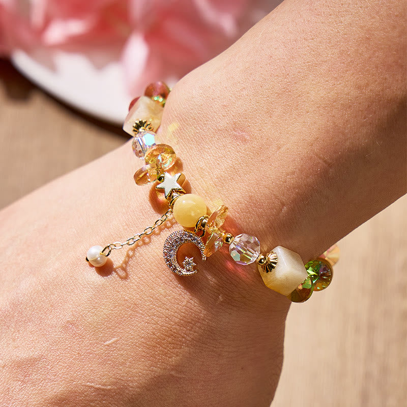 FuAttract Calm Energy & Emotional Balance Crescent Moon Crystal Bracelet - image 9