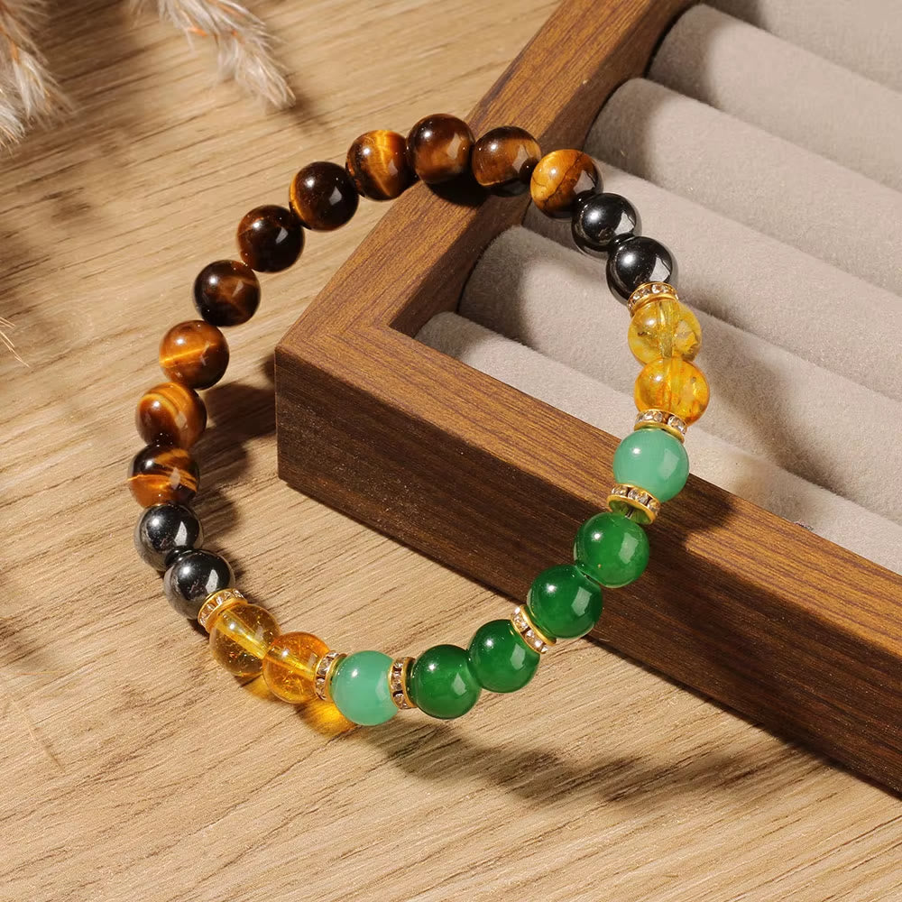 FuAttract Protection Courage Focus & Grounding Black Onyx & Tiger's Eye Bracelet - image 2
