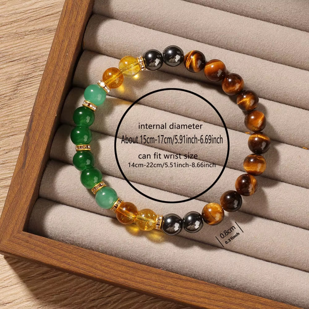 FuAttract Protection Courage Focus & Grounding Black Onyx & Tiger's Eye Bracelet - image 4