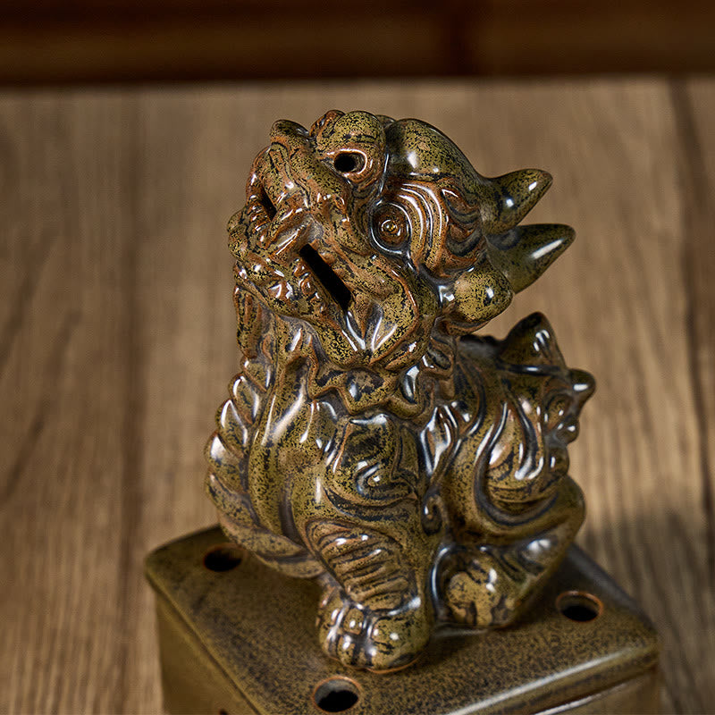 FuAttract Prosperity & Energy Pixiu Wealth Ceramic Incense Burners Desktop Ornaments - image 4