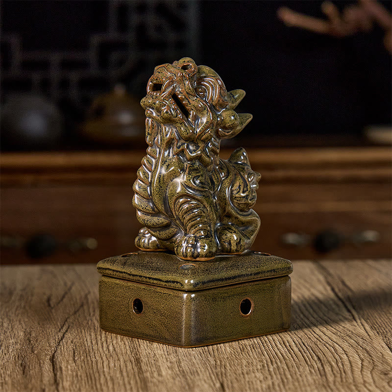 FuAttract Prosperity & Energy Pixiu Wealth Ceramic Incense Burners Desktop Ornaments - image 3