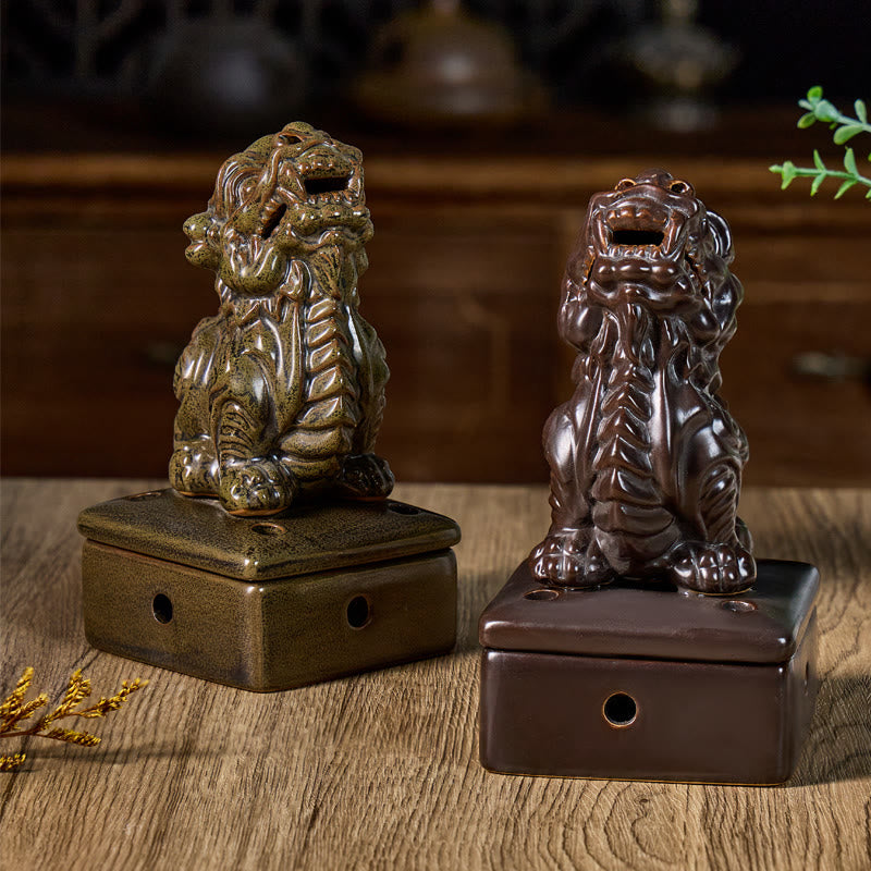 FuAttract Prosperity & Energy Pixiu Wealth Ceramic Incense Burners Desktop Ornaments - image 5