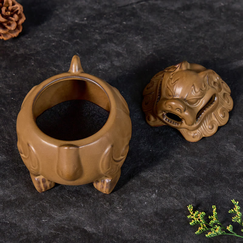 FuAttract Wealth Attraction Energy Balance Decor Pixiu Ceramic Incense Burners Desktop Ornaments - image 4