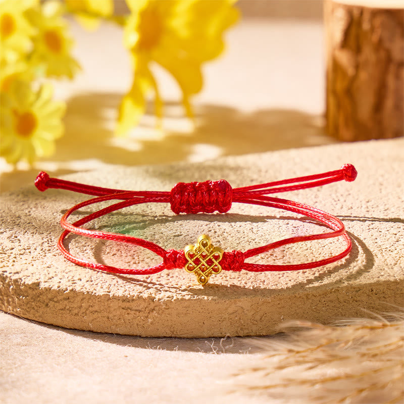 FuAttract Knot & Red String Bracelet – Self-Love Protection & Fortune Energy - Knot - image 0