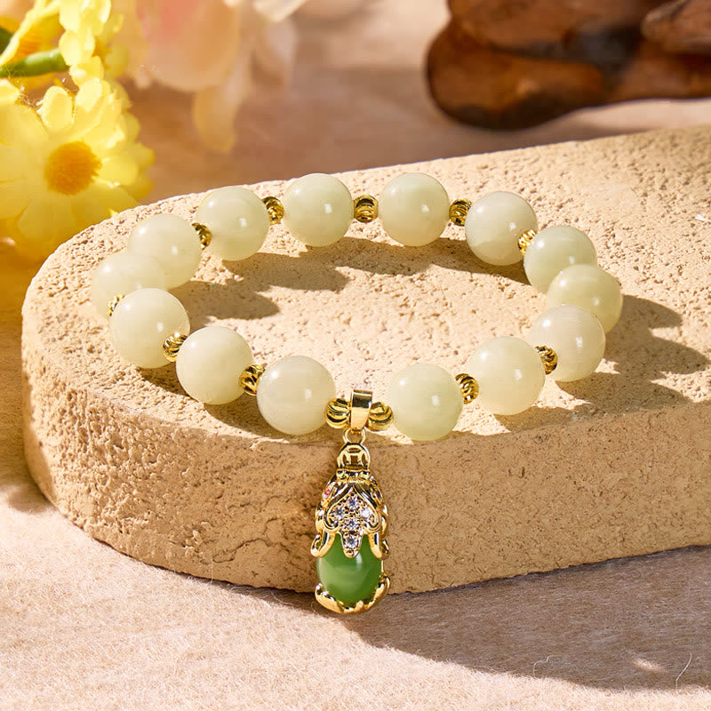 FuAttract Wealth Protection Grounded Energy Flow Shetai Jade Agate Pixiu Bracelet - image 2
