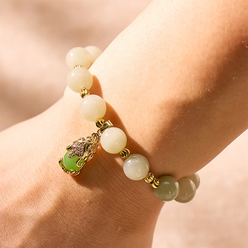 FuAttract Wealth Protection Grounded Energy Flow Shetai Jade Agate Pixiu Bracelet - image 3