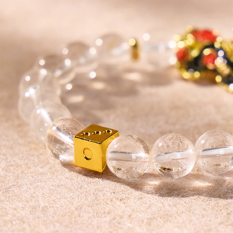 FuAttract Clear Quartz Pixiu Bracelet – Wealth Energy Clarity & Protection - image 5