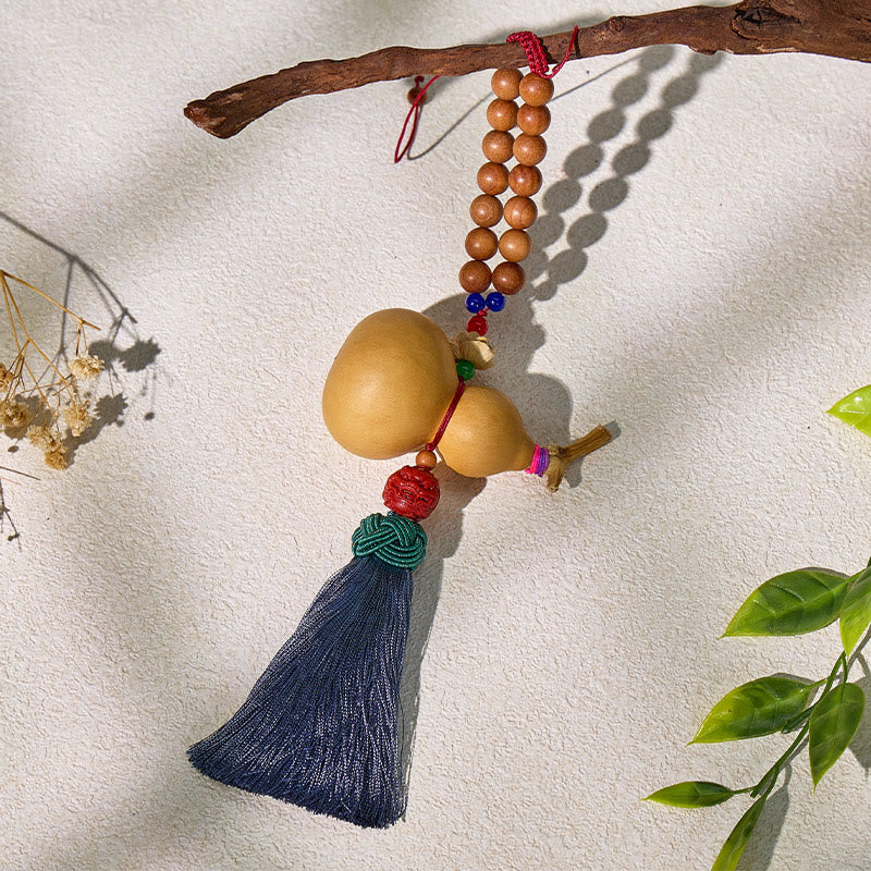 FuAttract Cinnabar Pixiu Peach Wood Car Hanging Decor – Calm Focus & Wealth Energy - image 1