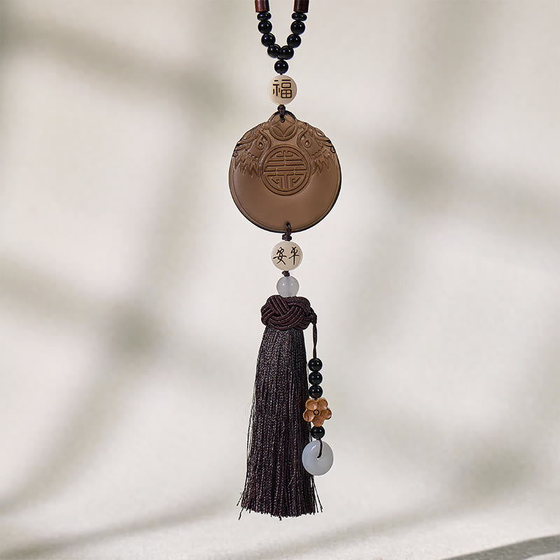 FuAttract Protection Grounding & Wealth Energy Black Obsidian Pixiu Car Hanging Decor - image 3