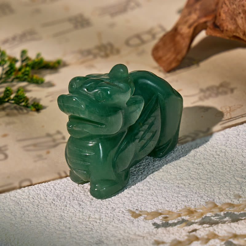 FuAttract Green Aventurine Pixiu Decoration – Growth Luck & Wealth Energy - 2.5in - image 1