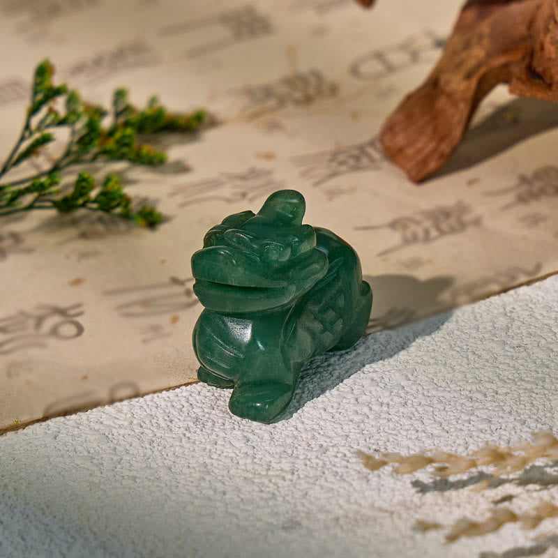 FuAttract Green Aventurine Pixiu Decoration – Growth Luck & Wealth Energy - 1.5in - image 0