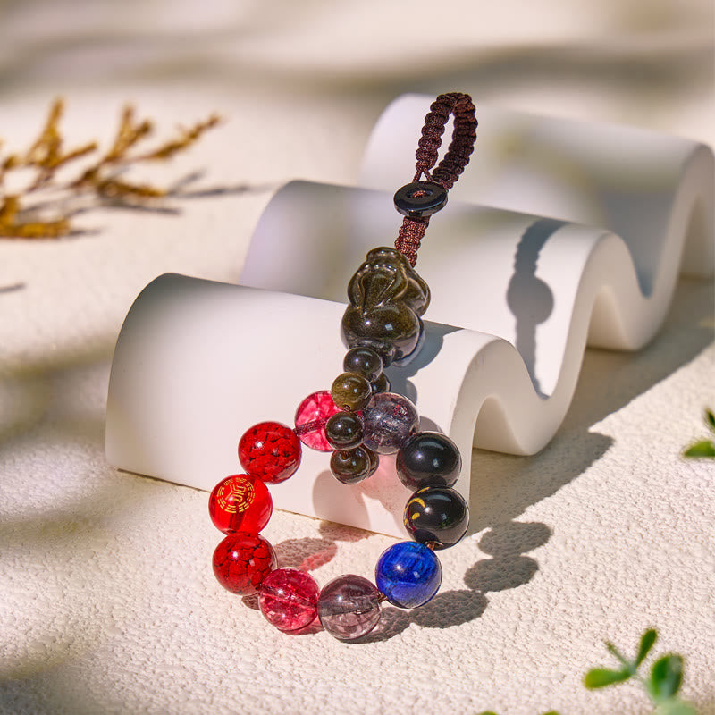 FuAttract Multi Crystal Pixiu Keychain – Five Elements Energy Balance Protection & Wealth Attraction - image 12