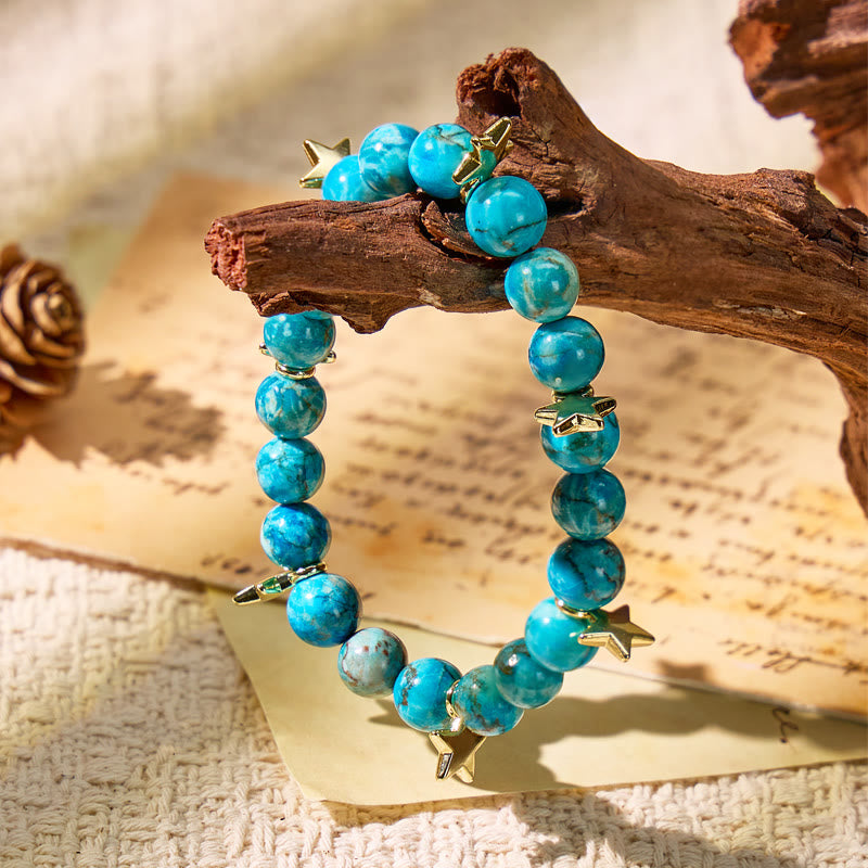 FuAttract Growth Transformation & Energy Flow African Turquoise Bracelet - 8mm - image 0