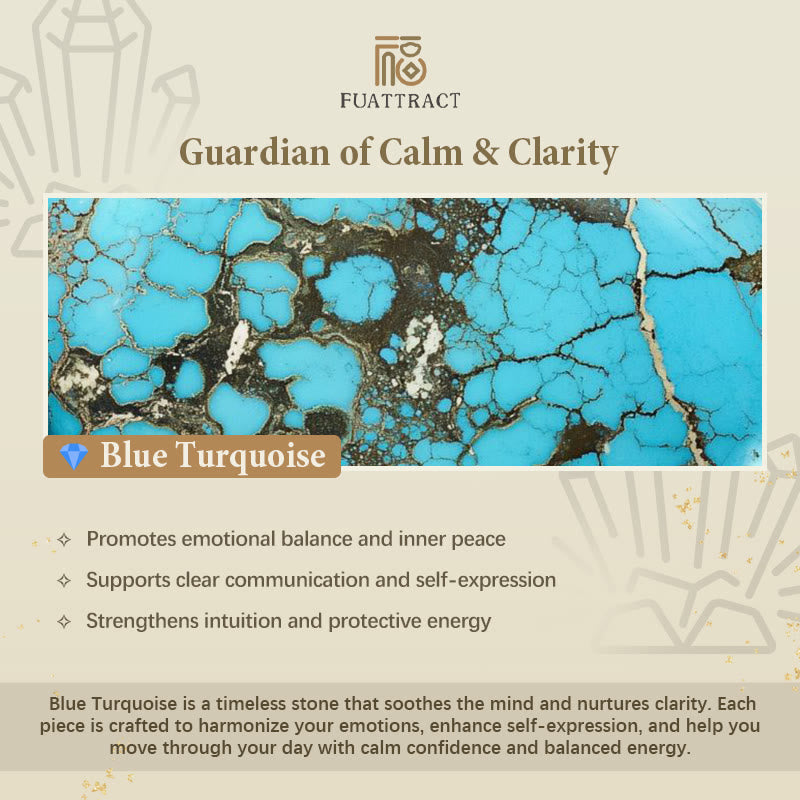 FuAttract Destiny Guidance Calm Clarity Blue Turquoise & Ceramic Angel Numbers Bracelet - image 7