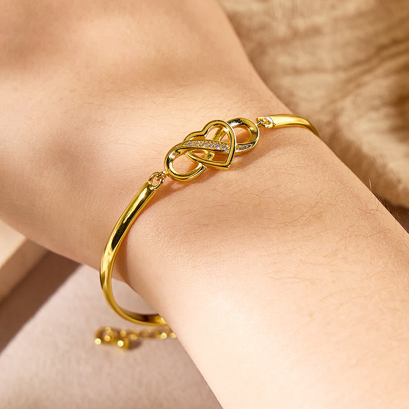 FuAttract Self-Love Emotional Connection Infinity & Heart Zircon Adjustable Bracelet - image 8