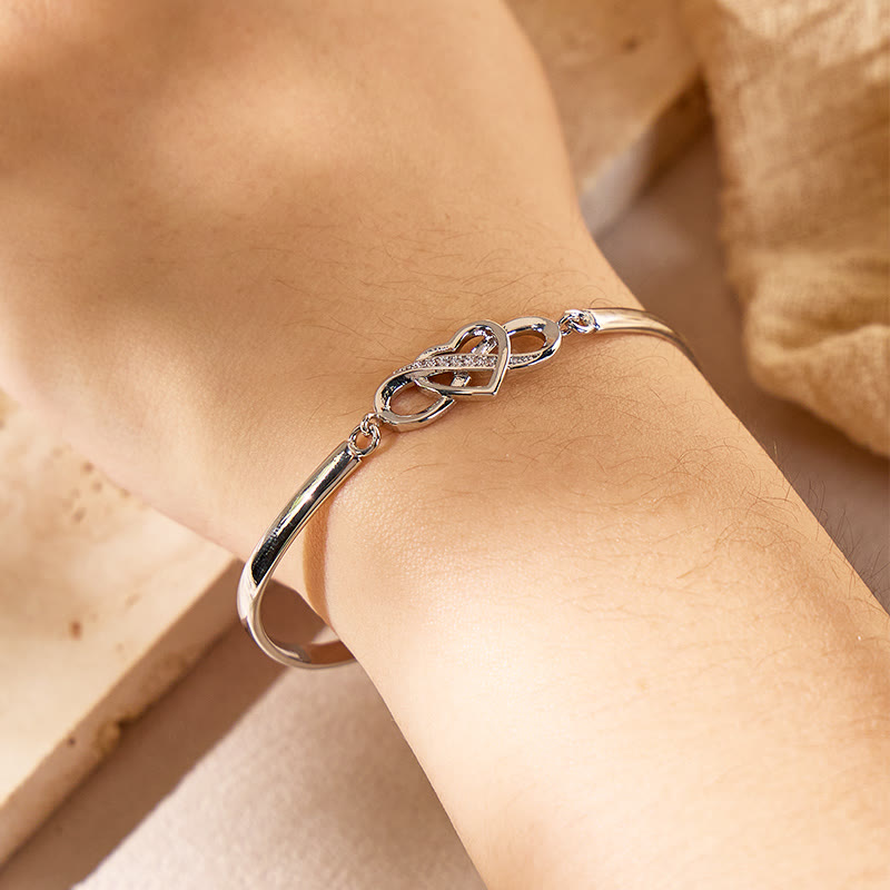FuAttract Self-Love Emotional Connection Infinity & Heart Zircon Adjustable Bracelet - image 10