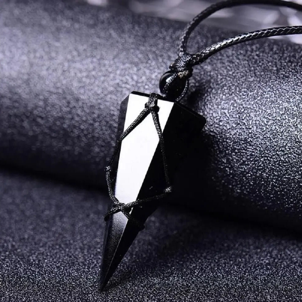 FuAttract Black Obsidian Pendant Adjustable Necklace – Protection & Grounding Energy - image 2