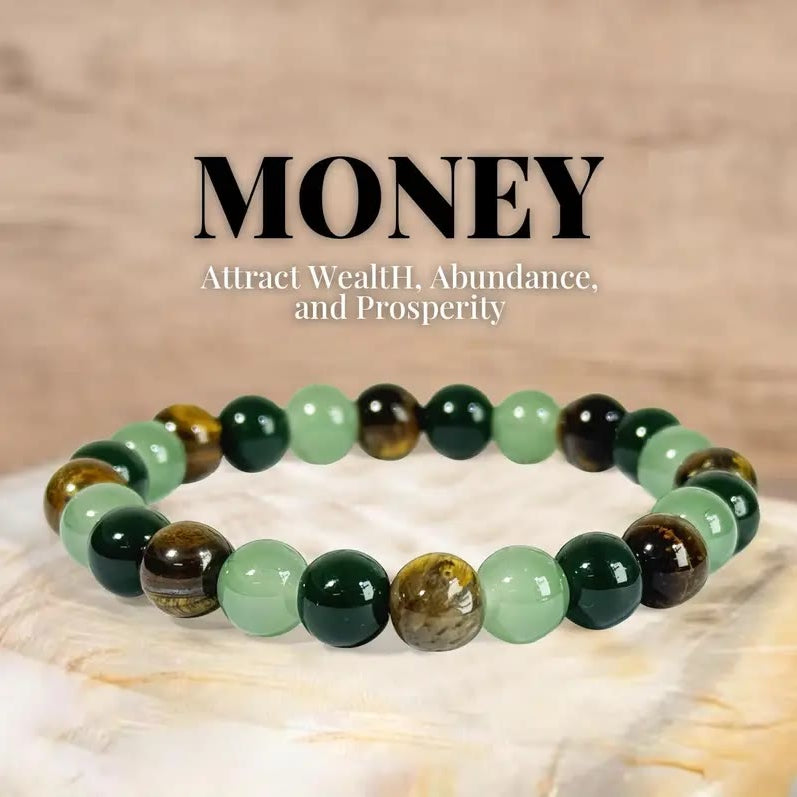 FREE Today: Growth Balance Luck Positive Energy Tiger's Eye Green Aventurine Agate Bracelet - image 1