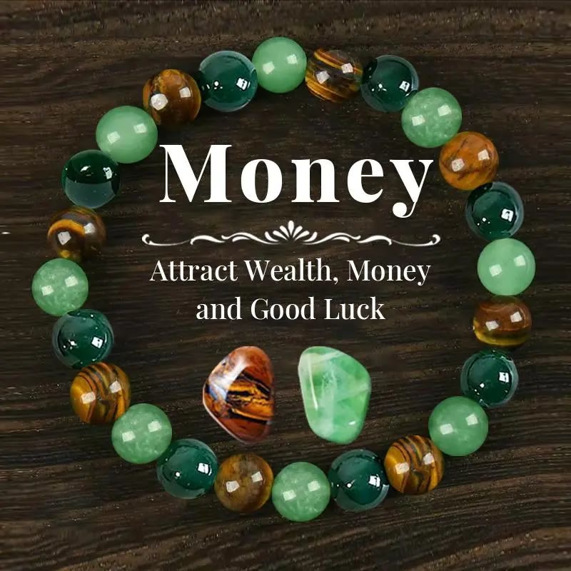 FREE Today: Growth Balance Luck Positive Energy Tiger's Eye Green Aventurine Agate Bracelet - 8mm - image 0
