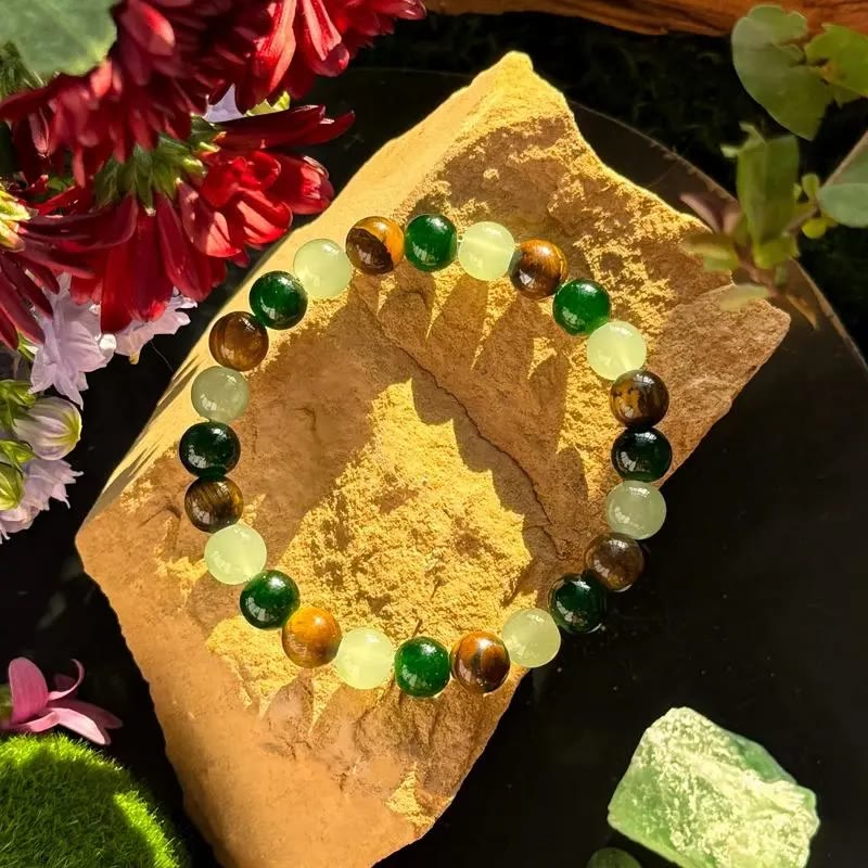 FREE Today: Growth Balance Luck Positive Energy Tiger's Eye Green Aventurine Agate Bracelet - image 4