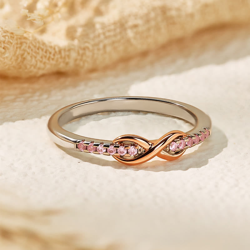 FuAttract Self-Love Energy Flow Vitality Balance & Elegant Infinity Zircon Ring - image 5