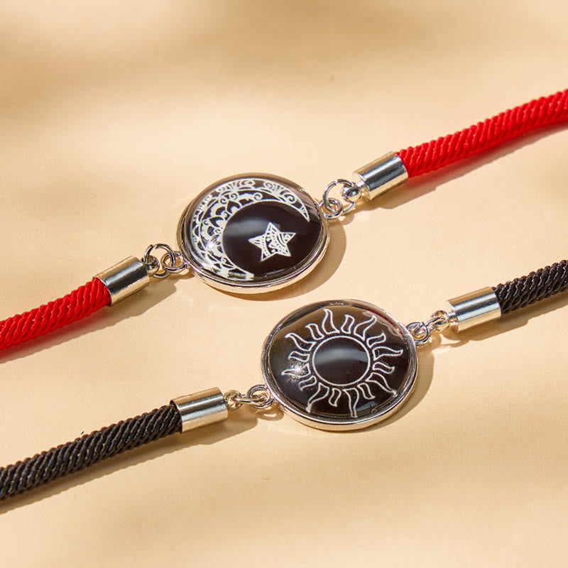 FuAttract Balance Gentle Glow Sun & Crescent Moon Luminous Stone Bracelet Set - image 29