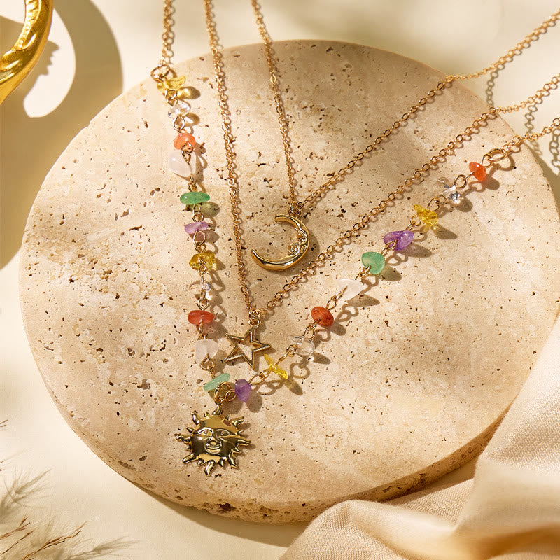 FuAttract Sun & Crescent Moon Necklace – Calm Vitality & Balanced Energy - image 2
