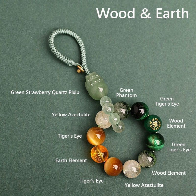 FuAttract Multi Crystal Pixiu Keychain – Five Elements Energy Balance Protection & Wealth Attraction - image 7