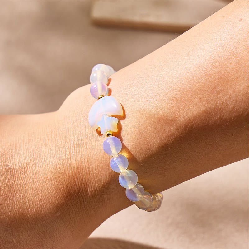 FuAttract Crescent Moon Multi Crystal Bracelet – Clarity Focus Love Energy - image 32