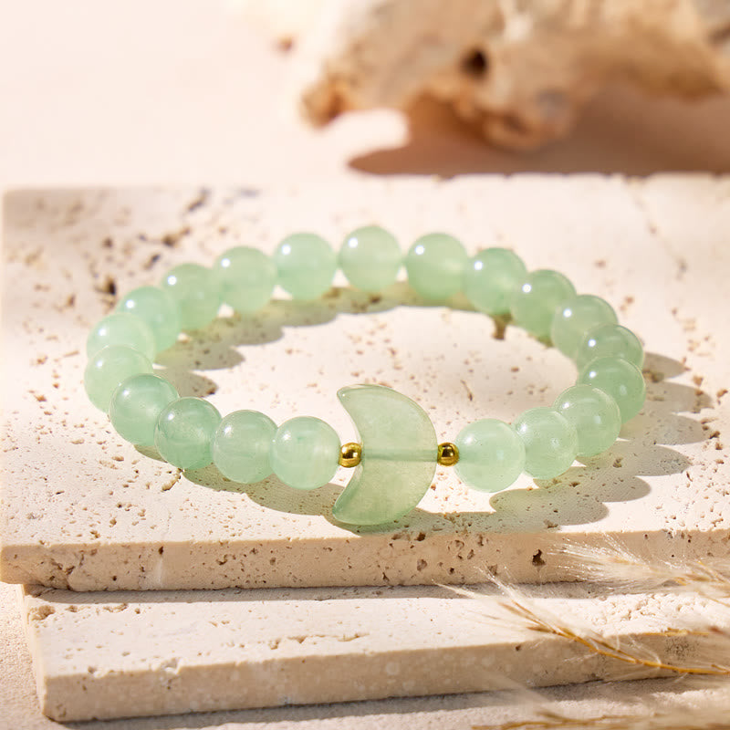 FuAttract Crescent Moon Multi Crystal Bracelet – Clarity Focus Love Energy - Green Aventurine - image 21