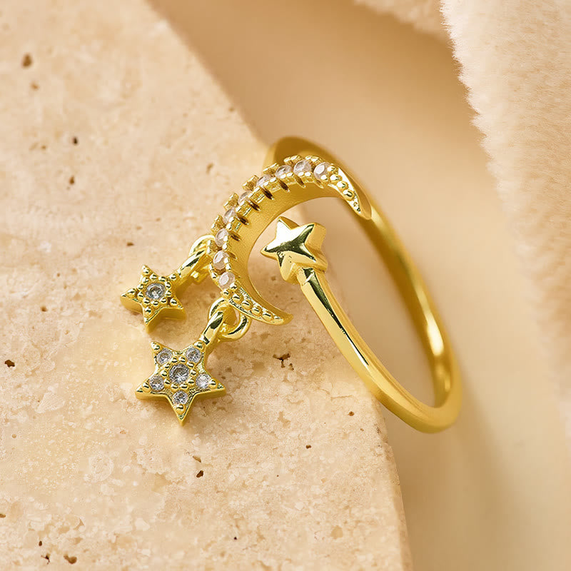 FuAttract Calm Energy Vitality Crescent Moon Adjustable Ring - image 3