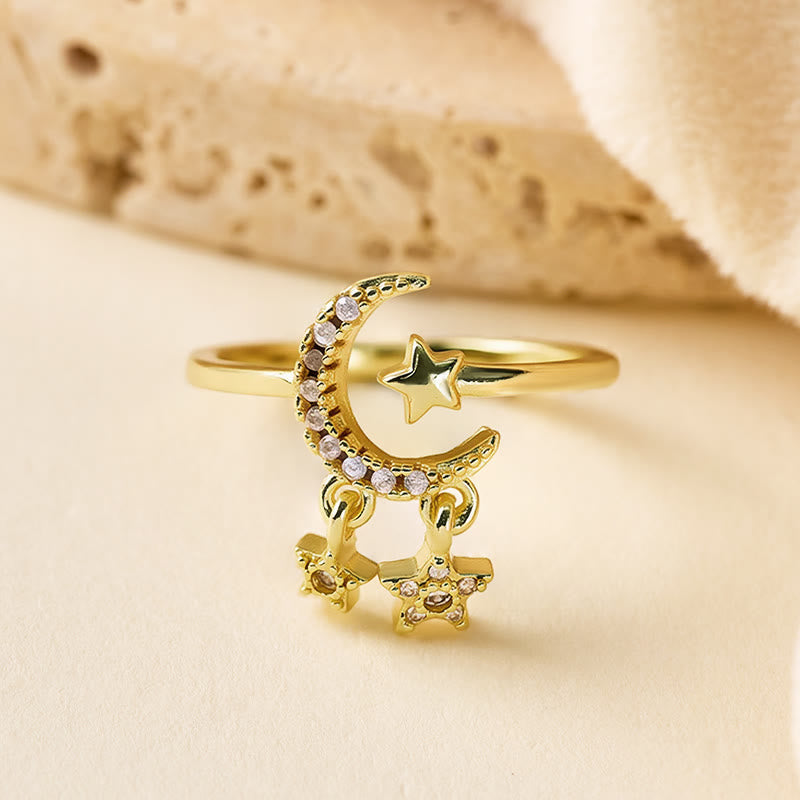 FuAttract Calm Energy Vitality Crescent Moon Adjustable Ring - image 4